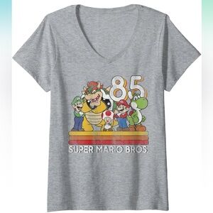 Super Mario Bros Gray T-Shirt